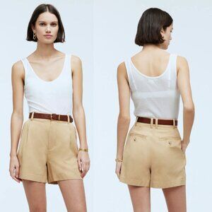 Madewell The Harlow Short in Drapey Twill in Desert Dune Size 6